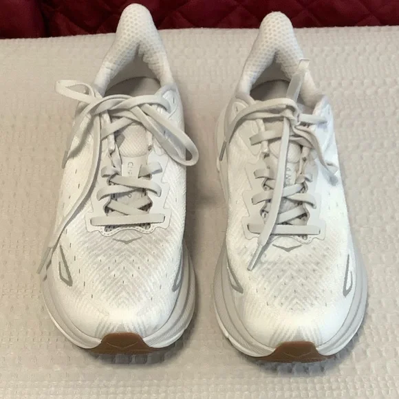 Hoka One One Clifton 9 Women's White Sneakers - Picture 4 of 7
